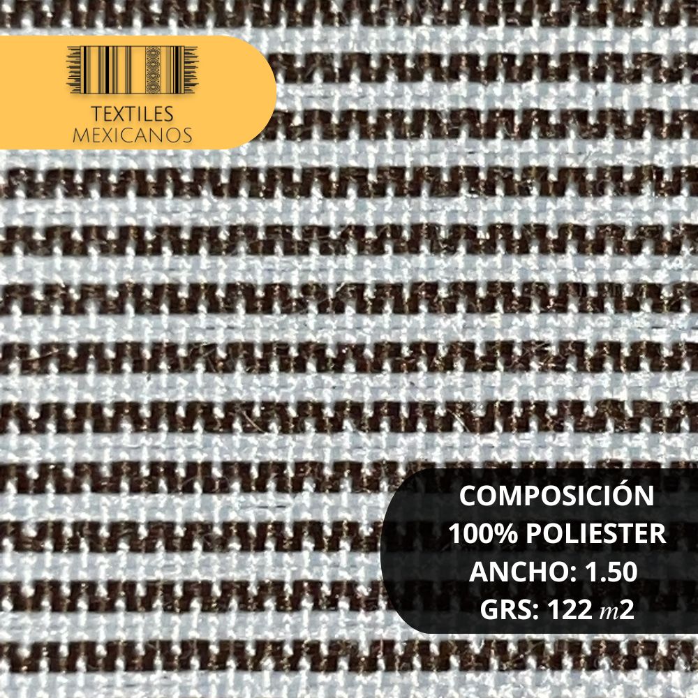 Tela Mil Rayas 100% Poliéster | Ligera, Resistente y Versátil (Ancho 1.50 m | 122 g/m²)