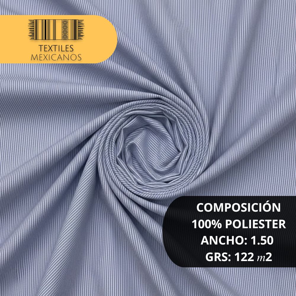 Tela Mil Rayas 100% Poliéster | Ligera, Resistente y Versátil (Ancho 1.50 m | 122 g/m²)