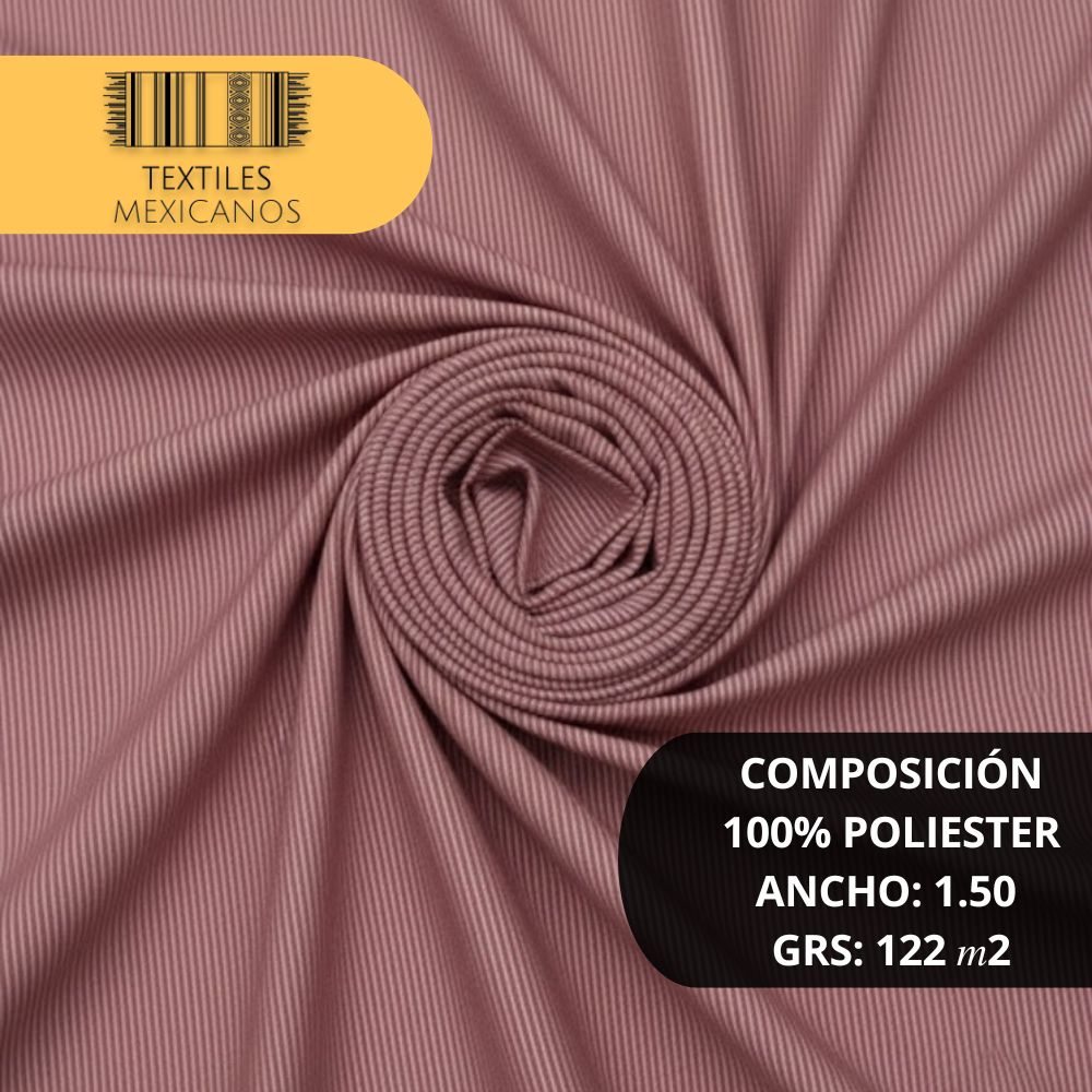 Tela Mil Rayas 100% Poliéster | Ligera, Resistente y Versátil (Ancho 1.50 m | 122 g/m²)