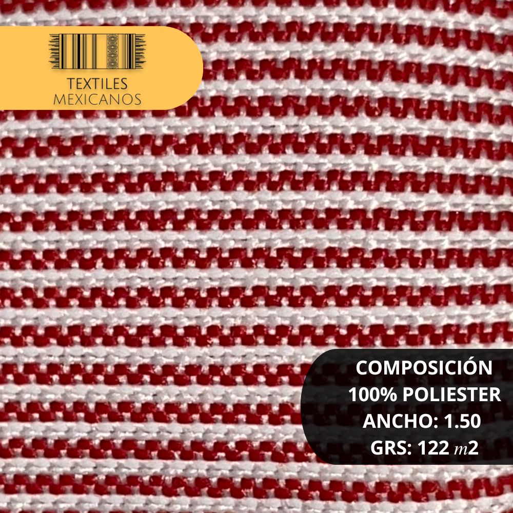 Tela Mil Rayas 100% Poliéster | Ligera, Resistente y Versátil (Ancho 1.50 m | 122 g/m²)