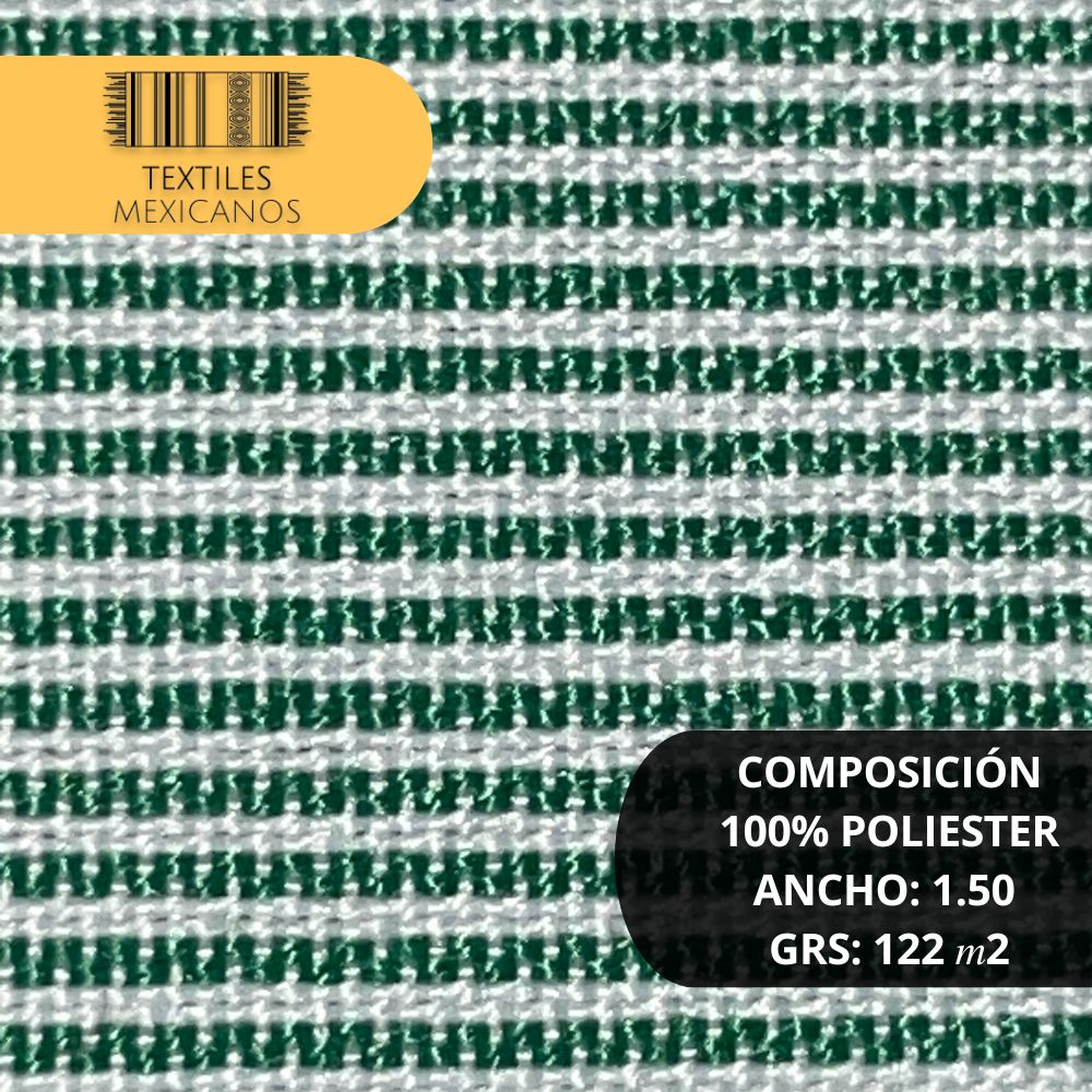 Tela Mil Rayas 100% Poliéster | Ligera, Resistente y Versátil (Ancho 1.50 m | 122 g/m²)