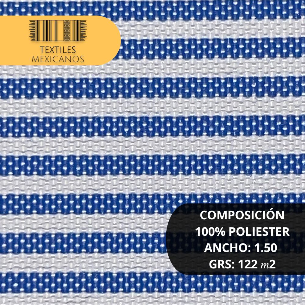 Tela Mil Rayas 100% Poliéster | Ligera, Resistente y Versátil (Ancho 1.50 m | 122 g/m²)