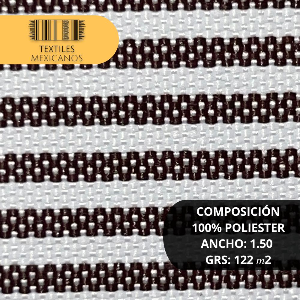 Tela Mil Rayas 100% Poliéster | Ligera, Resistente y Versátil (Ancho 1.50 m | 122 g/m²)