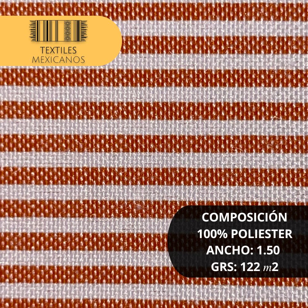 Tela Mil Rayas 100% Poliéster | Ligera, Resistente y Versátil (Ancho 1.50 m | 122 g/m²)