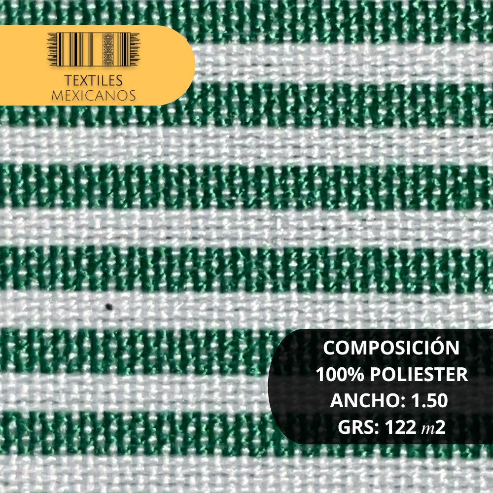 Tela Mil Rayas 100% Poliéster | Ligera, Resistente y Versátil (Ancho 1.50 m | 122 g/m²)