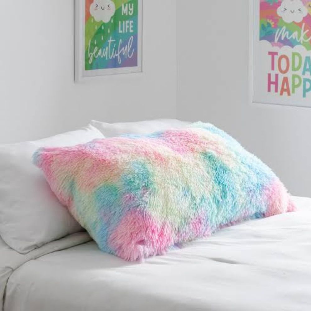 ⭐ Almohada Grande Plush de Pelo Alto (92.5 cm x 27 cm)— Ultra Suave, Extra Larga y Perfecta para Consentirte