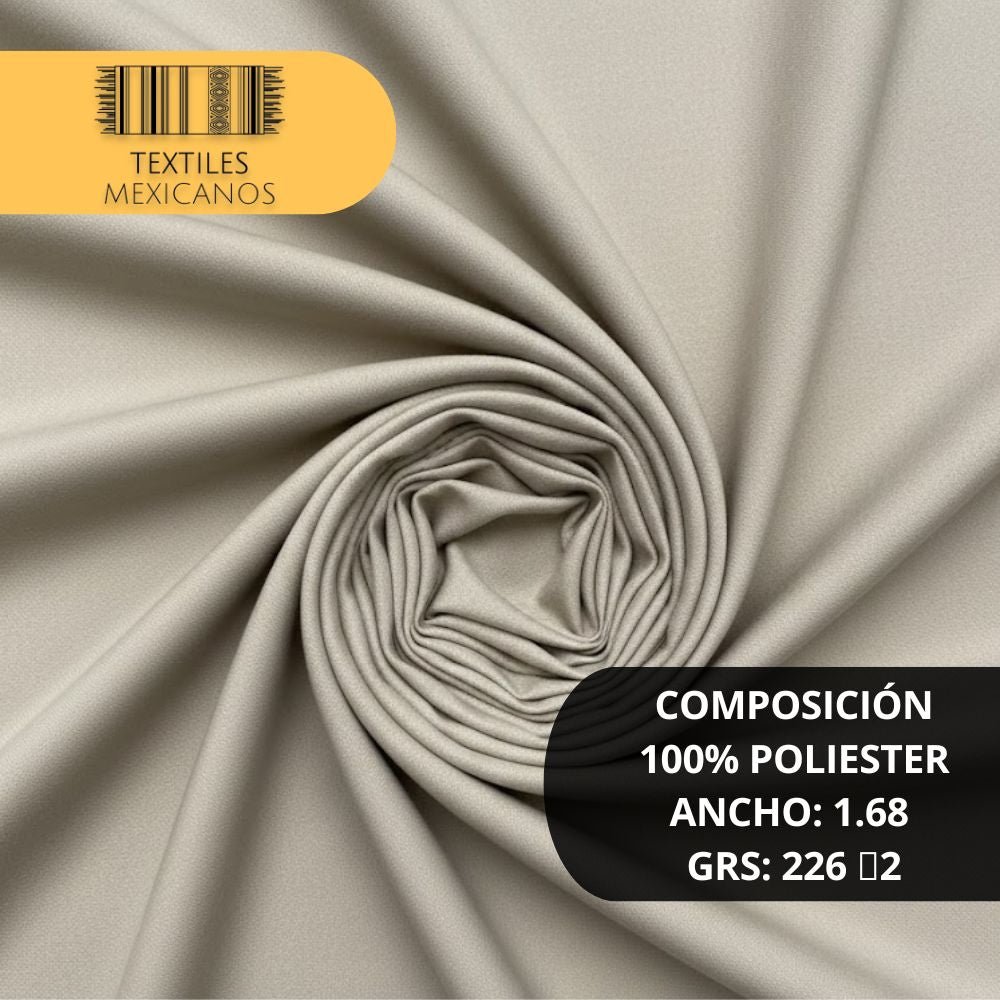 Tela Tergal 100% Poliéster | Resistente, Durable y Versátil (Ancho 1.68 m | 226 g/m²)