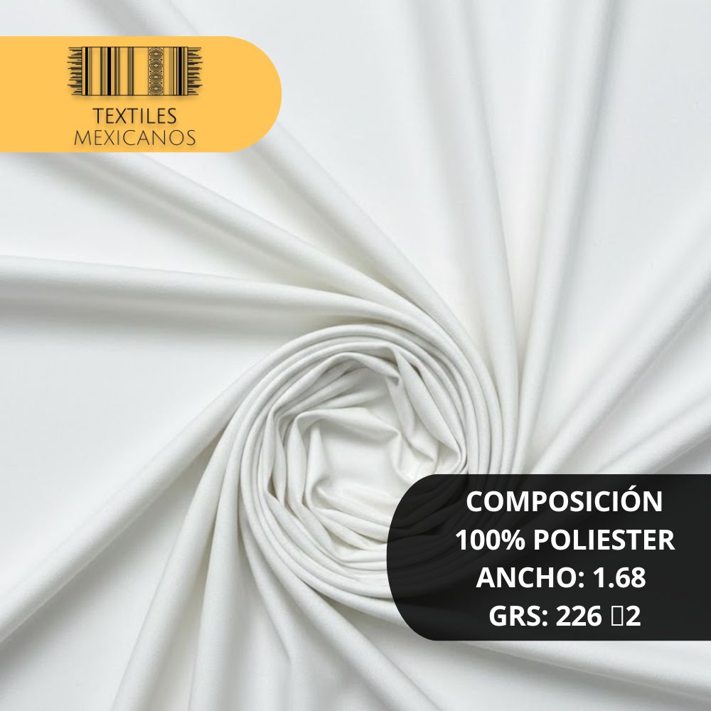 Tela Tergal 100% Poliéster | Resistente, Durable y Versátil (Ancho 1.68 m | 226 g/m²)