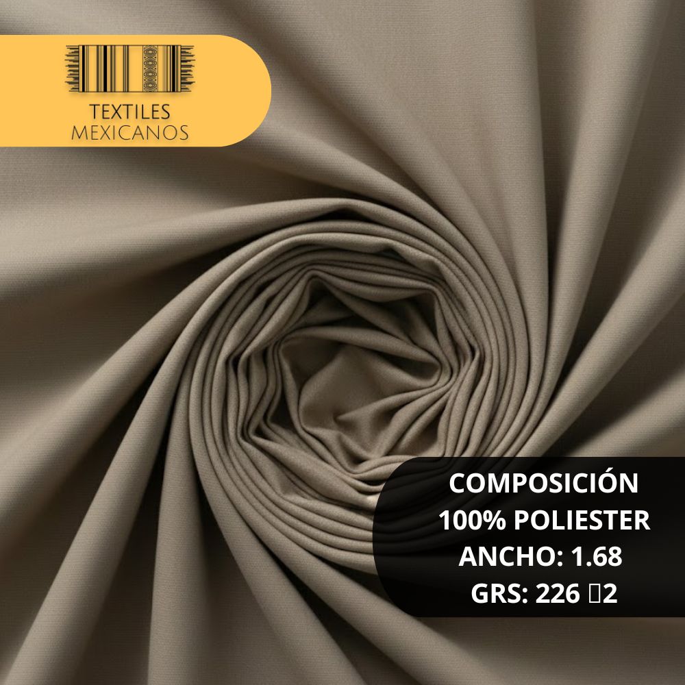 Tela Tergal 100% Poliéster | Resistente, Durable y Versátil (Ancho 1.68 m | 226 g/m²)