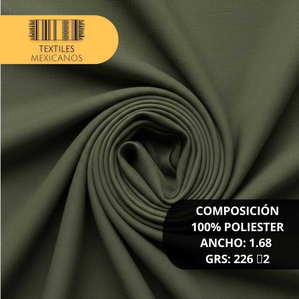 Tela Tergal 100% Poliéster | Resistente, Durable y Versátil (Ancho 1.68 m | 226 g/m²)