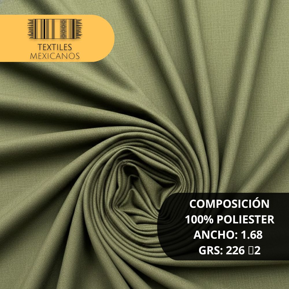 Tela Tergal 100% Poliéster | Resistente, Durable y Versátil (Ancho 1.68 m | 226 g/m²)