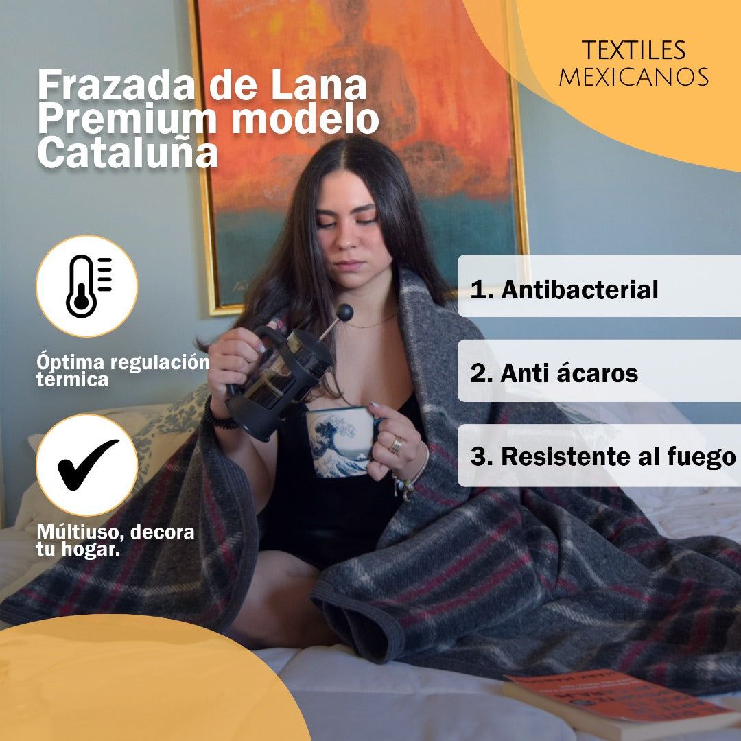 Frazada Premium "Cataluña" 1.60 x 2.00 mts.