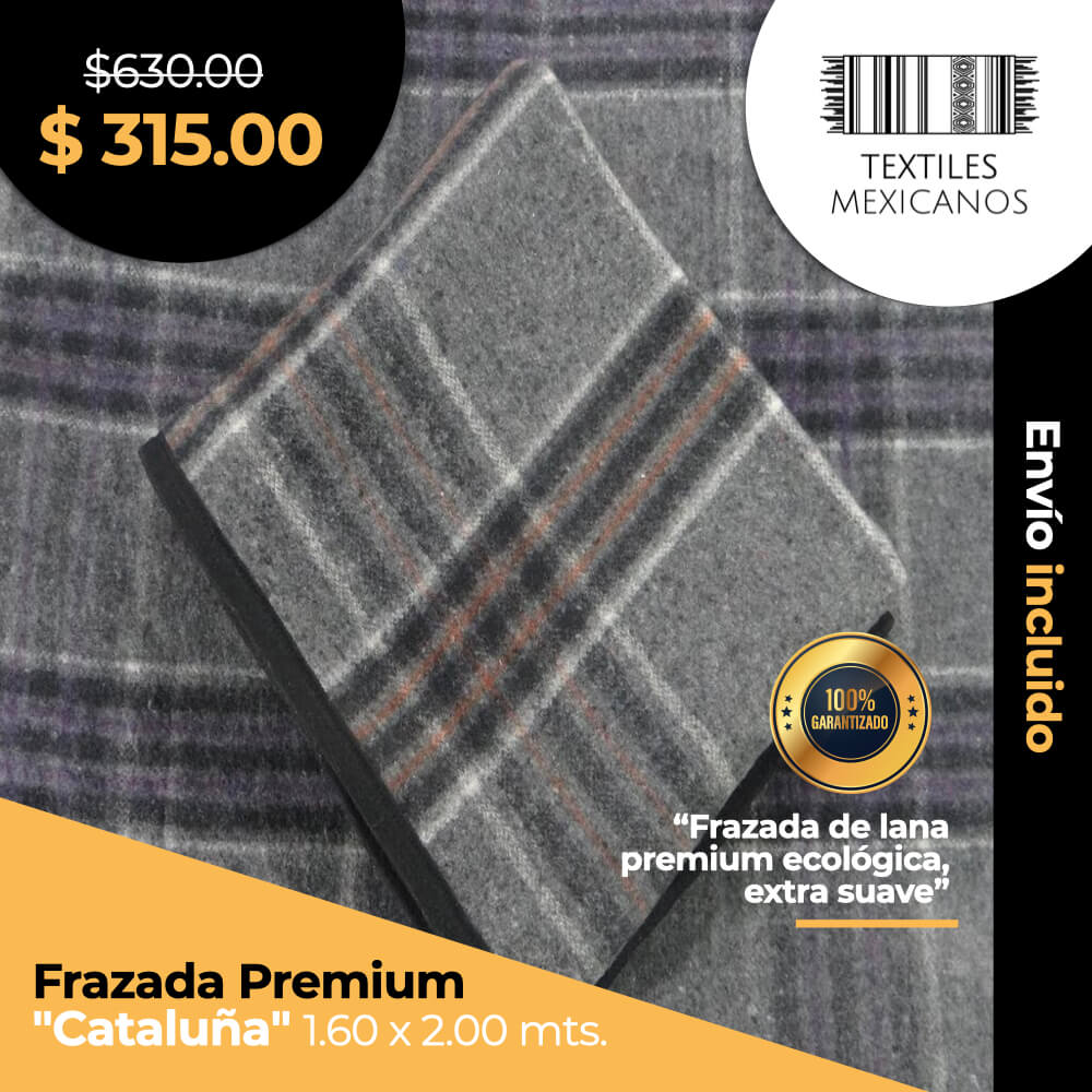 Frazada Premium "Cataluña" 1.60 x 2.00 mts.