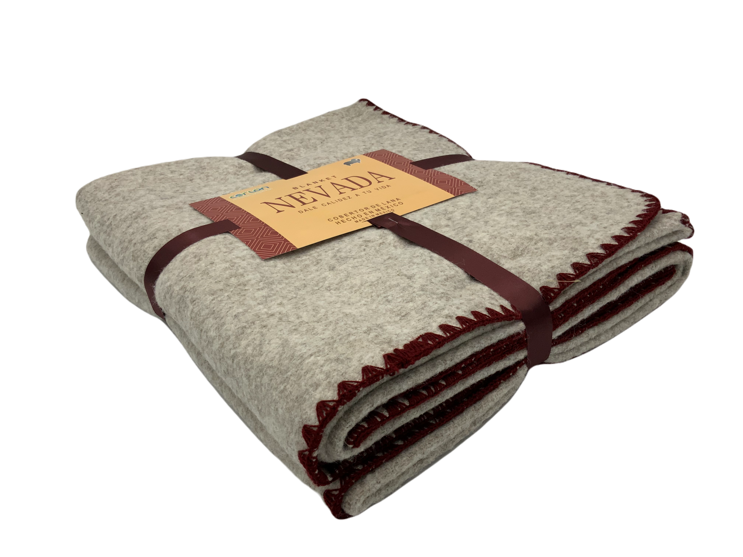 Cobertor Nevada Con Terminado tipo Crochet 1.60 x 2.00 mts